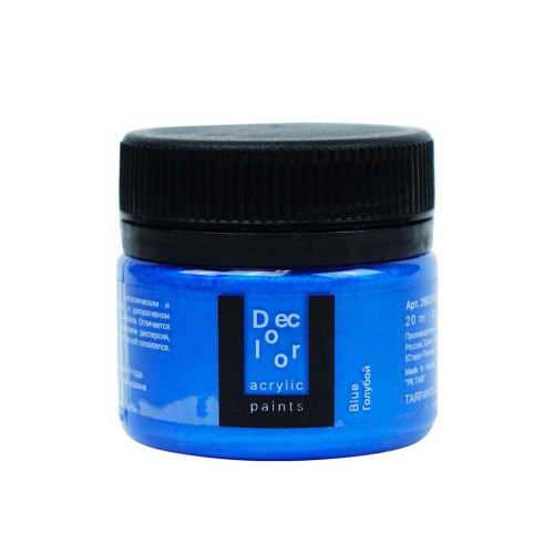 Акрил ТАИР "Деколор" 20 мл, Голубой