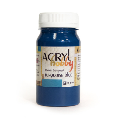 Акрил "Хобби" 100 мл Сине-зеленый