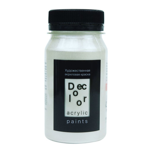 Акрил ТАИР "Деколор" 100 мл, Белый перламутровый
