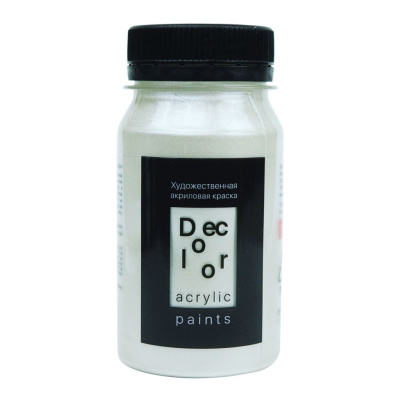 Акрил ТАИР "Деколор" 100 мл, Белый перламутровый