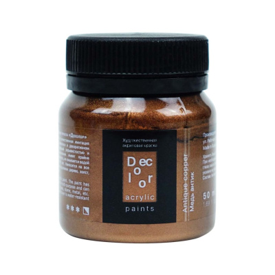 Акрил ТАИР "Деколор" 50 мл, Медь Антик