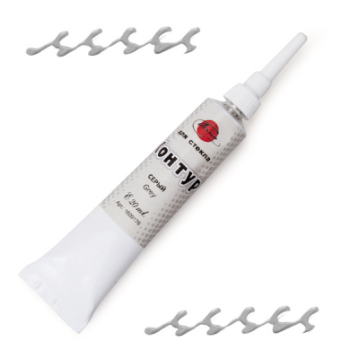 Контур по стеклу Таир 20 мл Серый