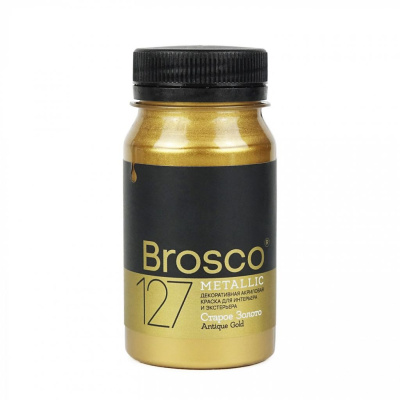 Краска декоративная Brosco 100 мл Старое золото