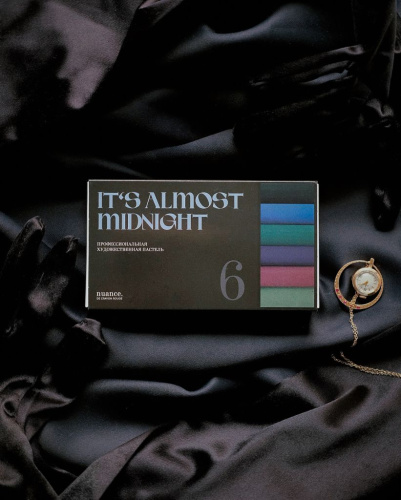 Набор пастели сухой nuance., It’s Almost Midnight, 6 шт (темные тона)
