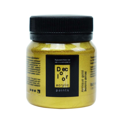 Акрил ТАИР "Деколор" 50 мл, Золото Антик