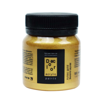 Акрил ТАИР "Деколор" 50 мл, Золото Ацтек