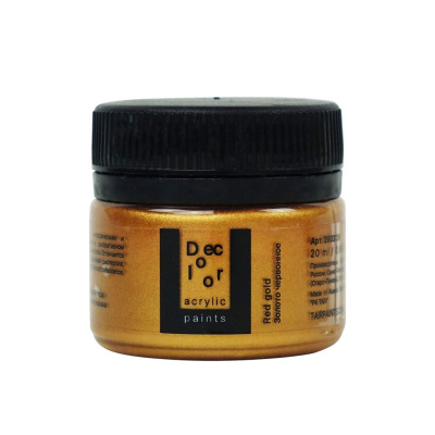 Акрил ТАИР "Деколор" 20 мл, Золото червонное