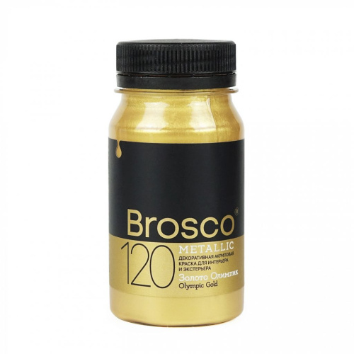 Краска декоративная Brosco 100 мл Золото Олимпик