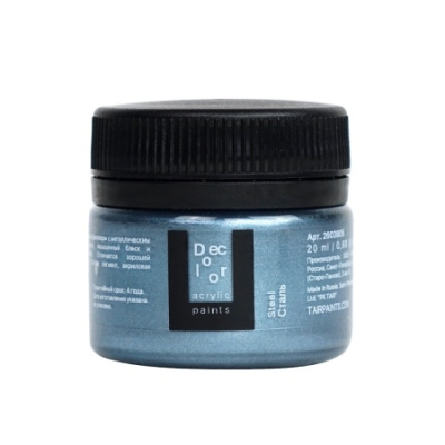 Акрил ТАИР "Деколор" 20 мл, Сталь
