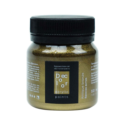 Акрил ТАИР "Деколор" 50 мл, Бронза Антик