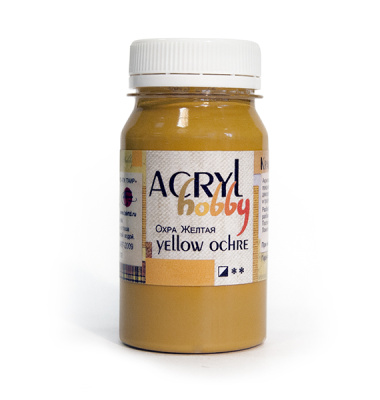 Акрил "Хобби" 100 мл Охра желтая