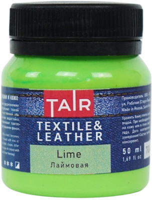 Акрил по ткани и коже Таир банка 50 мл, Лаймовая