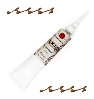 Контур по стеклу Таир 20 мл Коричневый