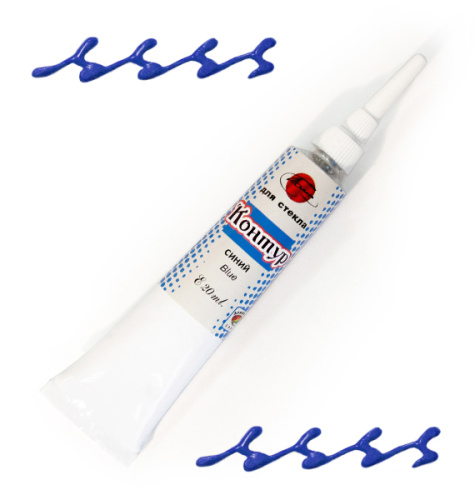 Контур по стеклу Таир 20 мл Синий