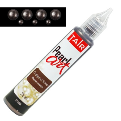 Краска для создания жемчужин Таир "Pearl Art" 25 мл Медное Серебро