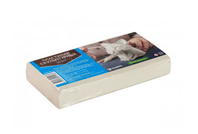 Пластилин скульптурный Глобус 500 г, белый