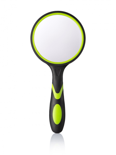 Лупа увеличительная стеклянная Globus с прорезиненной ручкой 75 мм, блистер