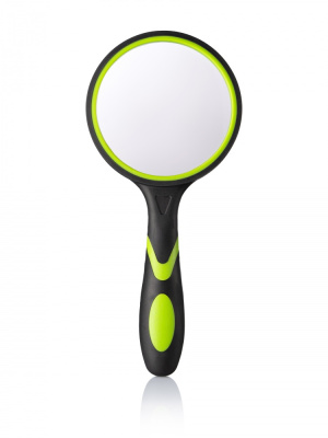 Лупа увеличительная стеклянная Globus с прорезиненной ручкой 75 мм, блистер