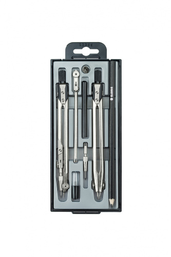 Готовальня ГЛОБУС 125 мм, 8 предметов, пластиковый пенал