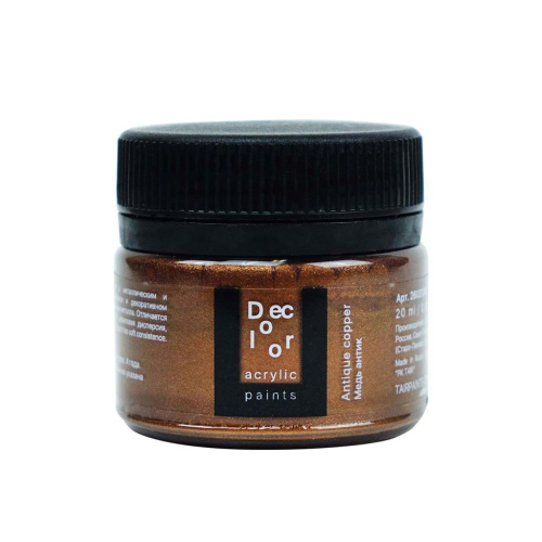 Акрил ТАИР "Деколор" 20 мл, Медь антик