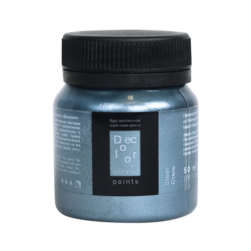 Акрил Таир "Деколор" 50 мл, Сталь