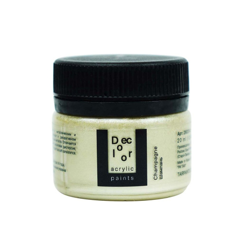 Акрил ТАИР "Деколор" 20 мл, Шампань