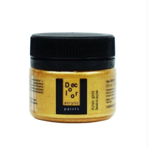 Акрил ТАИР "Деколор" 20 мл, Золото ацтек
