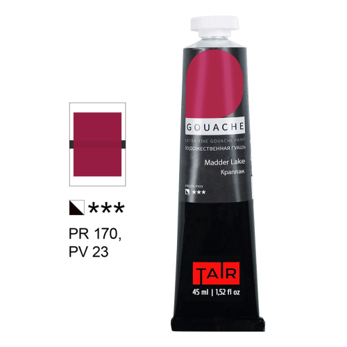 Гуашь Таир туба 45 мл, Краплак