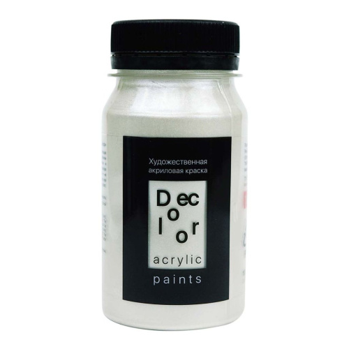 Акрил ТАИР "Деколор" 100 мл, Белое серебро