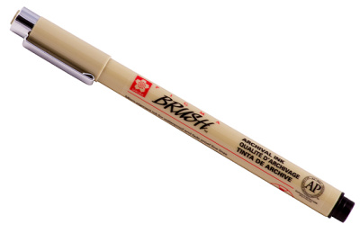 Ручка-кисточка Sakura "PIGMA BRUSH" черный