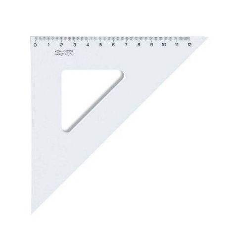 Угольник Koh-I-Noor 45 градусов (тип 45/141), пластик