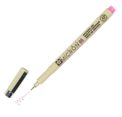 Линер Sakura "PIGMA MICRON 05" 0,45 мм, розовый