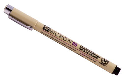 Линер Sakura "PIGMA MICRON 05" 0,45 мм, черный