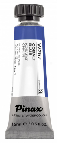 Акварель Pinax в тубе 15 мл W257 Кобальт синий