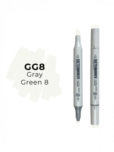 Маркер двухсторонний на спиртовой основе Sketchmarker Цвет Серо зеленый 8