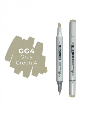 Маркер двухсторонний на спиртовой основе Sketchmarker Цвет Серо зеленый 4