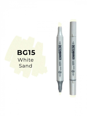 Маркер двухсторонний на спиртовой основе Sketchmarker Цвет Белый песок