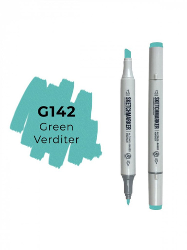 Маркер двухсторонний на спиртовой основе Sketchmarker Цвет Зеленый Вердитер