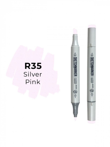 Маркер двухсторонний на спиртовой основе Sketchmarker Цвет Серебристо розовый