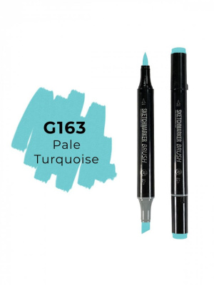 Маркер двухсторонний на спиртовой основе Sketchmarker Brush Цвет Бледно бирюзовый