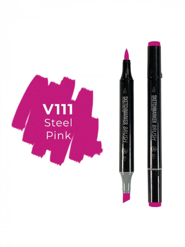 Маркер двухсторонний на спиртовой основе Sketchmarker Brush Цвет Розовая сталь