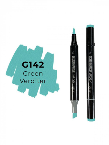 Маркер двухсторонний на спиртовой основе Sketchmarker Brush Цвет Зеленый Вердитер