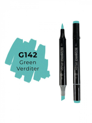 Маркер двухсторонний на спиртовой основе Sketchmarker Brush Цвет Зеленый Вердитер