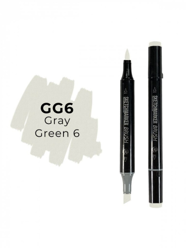 Маркер двухсторонний на спиртовой основе Sketchmarker Brush Цвет Серо зеленый 6