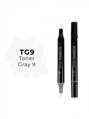 Маркер двухсторонний на спиртовой основе Sketchmarker Brush Цвет Тонированный серый 9