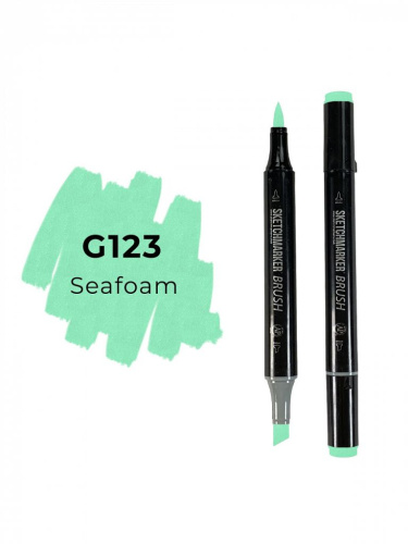 Маркер двухсторонний на спиртовой основе Sketchmarker Brush Цвет Морская пена