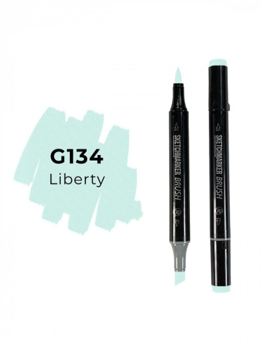 Маркер двухсторонний на спиртовой основе Sketchmarker Brush Цвет Зеленая свобода