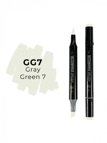Маркер двухсторонний на спиртовой основе Sketchmarker Brush Цвет Серо зеленый 7
