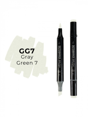 Маркер двухсторонний на спиртовой основе Sketchmarker Brush Цвет Серо зеленый 7