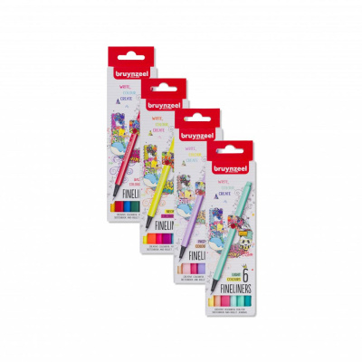 Набор линеров Bruynzeel 6 цв, разный состав